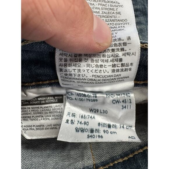 Levis 508 Shorts Womens 29 Raw Hem Cut Off Shorts Denim - Picture 5 of 5